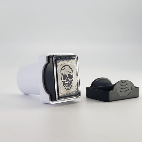 Skull Man Golf Ball Stamp, Self-Inking Golf Ball Marking Tool, Reusable Golf Ball Stamper