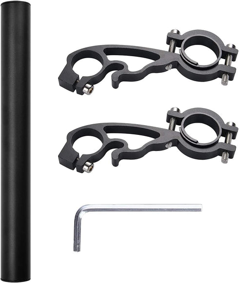 XNX Bicycle Double Handlebars Extender Aluminum Alloy Bracket Accessories for 20mm-32mm Bars Caliber