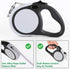 Dual Retractable Dog Leash for Walking 2 Large or Small Dogs (Up to 44 Lbs Each), 16ft Extendable with Poop Bags (Gray,