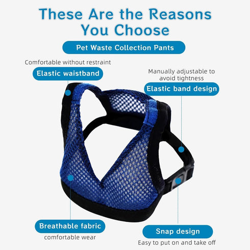 16.5-27.5lbs 15in) Wearable Waste Collection Bag For Small Elderly Dogs - Convenient Dog Poop Scooper and Waste