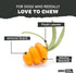 Barkbox Super Chewer Tough Dog Chew Toys, Treat Dispensing for Aggressive Chewers, Carrot - Small