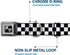 Buckle-Down Seatbelt Buckle Dog Collar, Checker Black/White, 1" Wide, Fits 15-26" Neck, Large