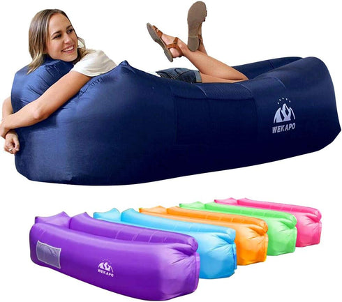 WEKAPO Inflatable Lounger Air Sofa Chair – Portable Waterproof Couch for Camping, Beach, and Outdoor Activities