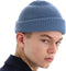 UNDERCONTROL Winter Trawler Fisherman Beanie, Unisex Stylish Plain Docker Skull Hat, Roll Up Watch Cap Color Pack