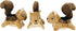 Hide and Seek Dog Toy, Stuffed Animal Tree House, Burrow Toy for Small Dogs (Replacement Animals, Squirrel)