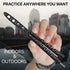 GOOD WORKER Practice Butterfly Knife, Black Butterfly Trainer, NOT Real NOT Sharp Blade for Training