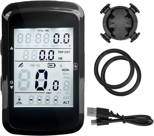 Bike Computer GPS Bicycle Speedometer Odometer with Automatic Backlight Waterproof and Long