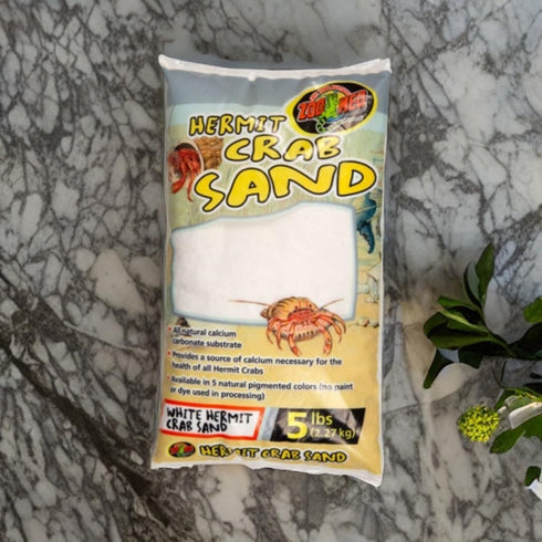 5 lbs Pack 2 (2 Zoo Med White Hermit Crab Sand - of Items)