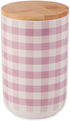 Bone Dry Ceramic Pet Treat Canister - Dishwasher Safe, Countertop Storage for Dog & Cat Treats, 4x6.5