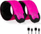 LED Safety Wristband Lights - 2 Pack Rechargeable High Visibility Glow Bracelets for Kids, Night Cycling, Jogging