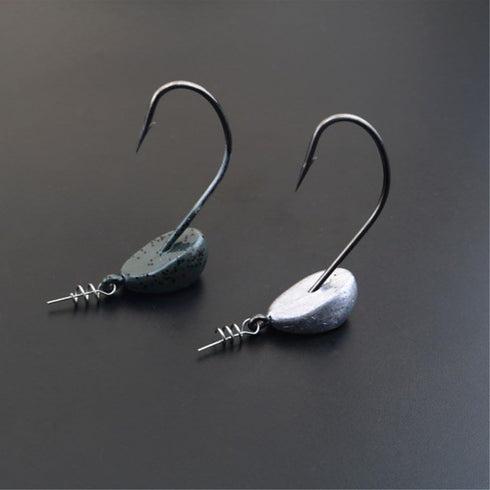Honbay 100pcs Spring Twist Lock Fishing Hook Centering Pin for Soft Lure Bait Worm Crank