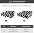 BFPETHOME Cat & Dog Couch Bed, Cute Checkered Pet Sofa for Small Pets, Non-Slip Bottom, Washable Cover (Black&White)