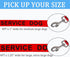 MayPaw 4FT Service Dog Leash, 1" and 1.25" Wide Nylon with Comfortable Neoprene Handle for Medium to Extra-Large Dogs