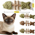 Eralivmart 3PCS Cat Dental Toys Health Chew Creative Fishbone Shape Teething with Catnip Fix Your Cats Health Natural