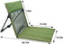 Breathable Mesh Back Folding backrest,Ultralight Aluminum Alloy Camp Seat with Ventilated Backrest, Portable Outdoor