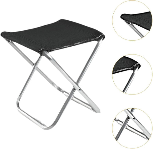 Aymzbd Portable Folding Camping Stool Recliner Foot Rest Comfortable Mini Foldable Chair for Picnic Travel Hiking