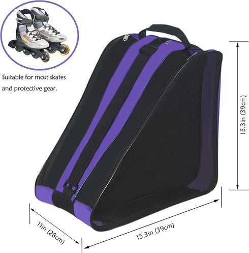 Gooyule Roller Skate Bag, Adjustable Shoulder Strap for Girls, Boys, and Adults, Large Capacity