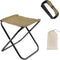 3F UL Gear Camping Stool, Folding Stool with Carry Bag, Upgraded 7075 Aluminum Alloy and
