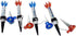 Golf Tees Unbreakable Plastic Magnetic 80 mm Long Bulk Reusable 4/8 Pack Blue Red Flexible Magnet Tee Lift Step for Men