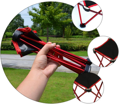 ARTIBETTER Portable Foldable Outdoor Fishing Stool Large Folding Camping Chair Lightweight Multipurpose Mini Stool