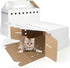 Animals-12 Pack Disposable Cardboard Pet Carrier for Small