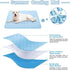 Cooling Mat Pad for Dogs Cats, Ice Silk Mat for Kennel/Sofa/Bed/Floor/Car Seats, 28 X 22in Blue