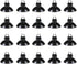 JIH 25 Feet Standard Airline Tubing - Black with Suction Cups for Aquariums, Terrariums