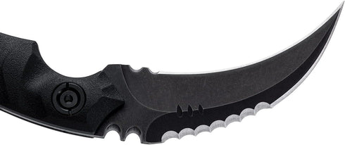 Fixed Blade Knife with D2 Steel Blade and G10 Handle, Tactical EDC Double Edged Sharp Claw Knife, Black