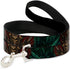 Dog Leash, Tattoo Johnny Zombie King, 4 Feet Long, 0.5 Inch Wide