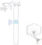Aquarium Shrimp Feeding Dish and Tube Kit, Glass Feeder Tube, Acrylic Dish, Holder, 3 Lengths, 7.8, 11, 13.7 Inches