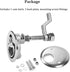 Heavy Duty 316 Stainless Steel Boat Cam Latch, Marine Flush Hatch Pull with Back Plate