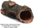 Zerodis Log Hollow Tree Trunk Ornament, Artificial Wood Fish House Decoration for Betta Turtles Reptiles