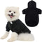 KOOLTAIL Basic Dog Hoodie, Soft and Warm Dog Sweater with Leash Hole, Black M for Small Medium Large Dogs