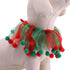 Christmas Pet Collar Ornaments, Adjustable Red Green Holiday Dress Collar for Cat and Dog (L(45CM))