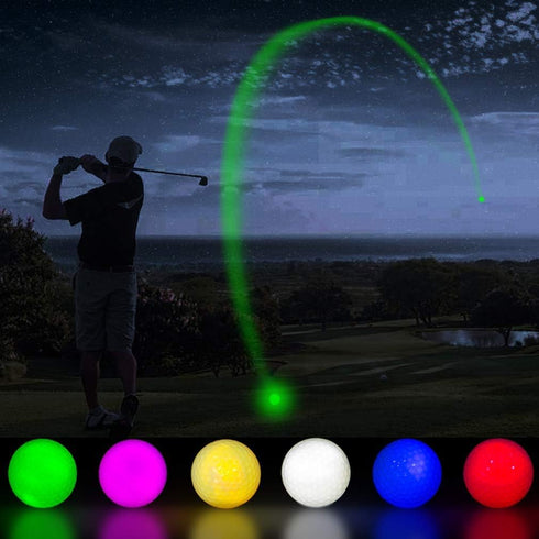 THIODOON Glow in The Dark Golf Balls LED Night Golf Gift Sets for Men Kids Women, 6 Pack (6 Colors)