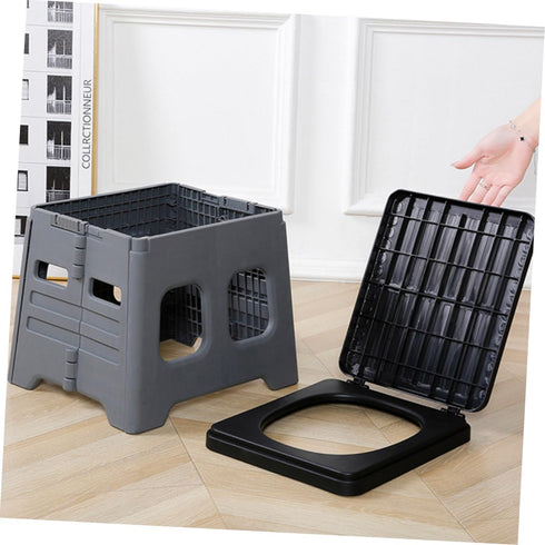 balacoo Portable Car Folding Toilet Compact Emergency Potty for Camping Outdoor Travel Road Trips Made Material