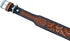 Padded Leather Dog Collar with Western Style Sun Flower Design for 10AB122-L