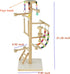 Wood Bird Playground Tabletop Parrots Playgyms Conures Play Stands Perches Prakeets Chewing Climbing Toy Playpen