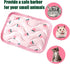 1 Pc Rectangular Summer Cooling Hamster Bed, Comfortable Sleep Mat Pad Cushion for Hamster/Hedgehog/Squirrel/Mice/Rats/Squirrel/Guinea Pig and Other Small Animals - Pink Cherry