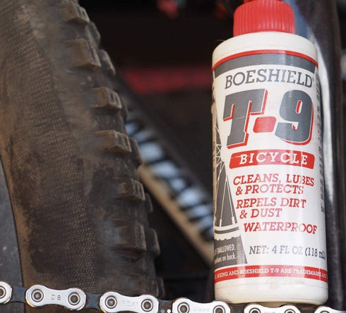 T-9 4 oz (122183) (1, Boeshield Bicycle Chain Waterproof Lubricant and Rust Protection, Liquid, Original Version Tw
