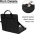Ddewing Outdoor Folding Chair Cushion Black Zippered Pocket Square Chair Cushion Portable Handle Adjustable Floor Chair