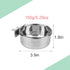 Hypeety Pet Bird Food Feeding and Drinking Cup - Stainless Steel Hanging Bowl for Parrot