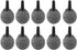 Tnfeeon Bubble Stone, 10pcs Calabash Pattern Air Oxygen Bubble Stone for Fish Pump and Hydroponics Bubbler