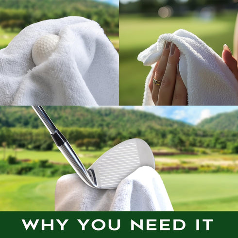 Talk Birdie to Me Funny Pink Polyester and Cotton Blend Golf Towel, Golf Accessories for Women
