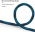 MayPaw 8FT/10FT Dog Tie Out/Check Cord, Heavy Duty Nylon Rope Training Leash for Strong Dogs (3/8 in x 10ft, Blue Black)