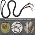 Tie Out Rope Dog Leash, Heavy Duty Nylon Check Cord for Medium Large Dogs, Indoor/Outdoor, Black, 3/8" x 10ft