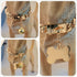 Gold Dog Collar 18k Cuban Link Chain, Chew Proof Stainless Steel, 15mm/19mm Wide, 10-26inch
