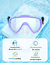 Snorkel Set with Fins for Adults, Snorkeling Gear Combo Set with Dry Top Snorkel Mask and Travel Bag for Swimming