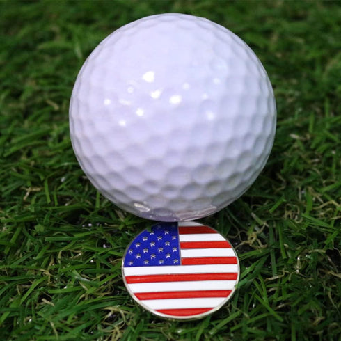 Lot of 10 Golf Ball Markers - Assorted Patterns with Soft Enamel Technique