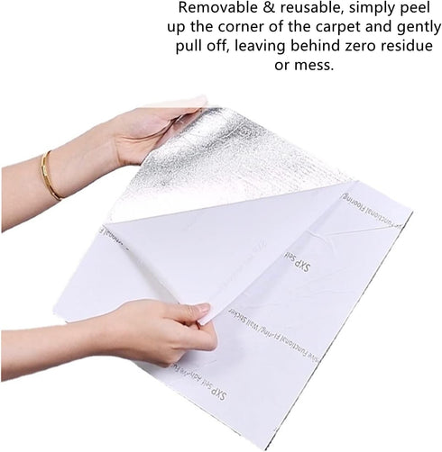 78.7"x15.8" Trimmable Self-Adhesive Carpet Mat Pad for Cat Tree Shelf and Couch Protector